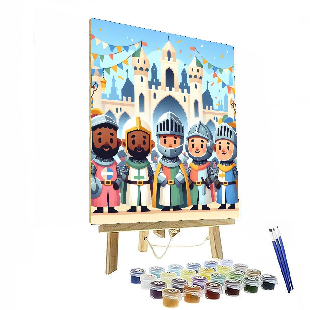 Magical Medieval Merriment Paint By Numbers Art