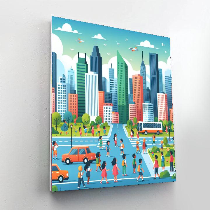 City Adventure Quest Painting Number Kit