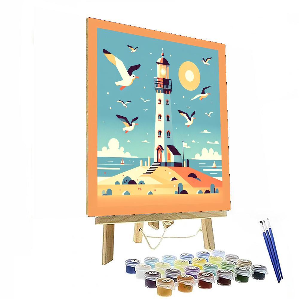 Coastal Lighthouse Adventure Paint By Number