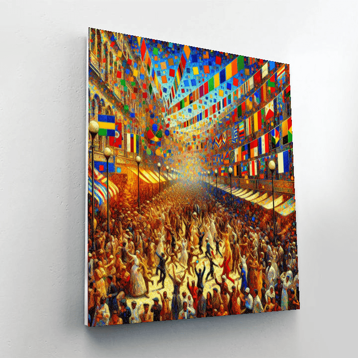 Colorful Carnival Fiesta Painting Number Kit