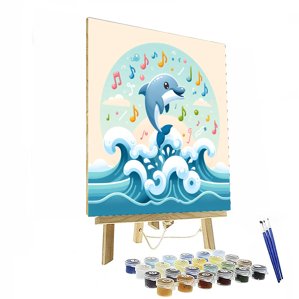 Musical Dolphins Paint By Numbers Kits