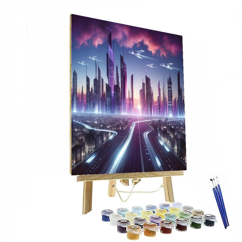 Space Age Futurism Paint By Numbers Kits