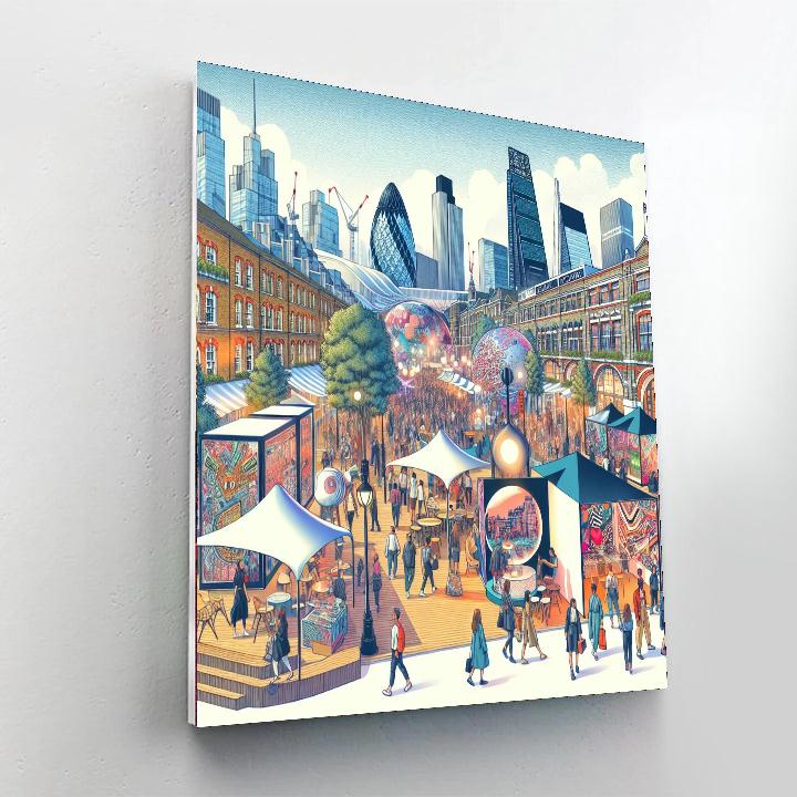 London Design Festival - United Kingdom Number Painting