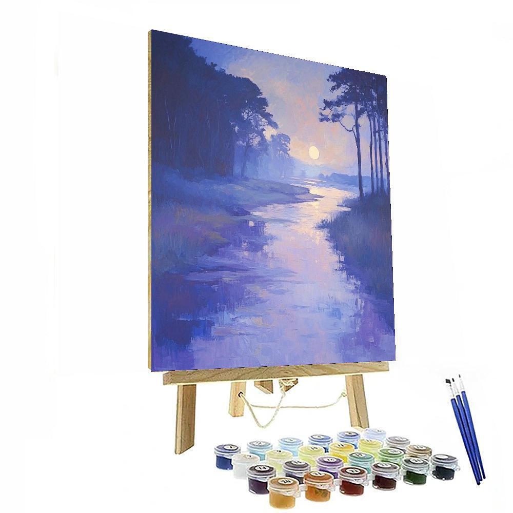 Paul Cézanne Inspired Twilight Meadows  Paint By Numbers Art