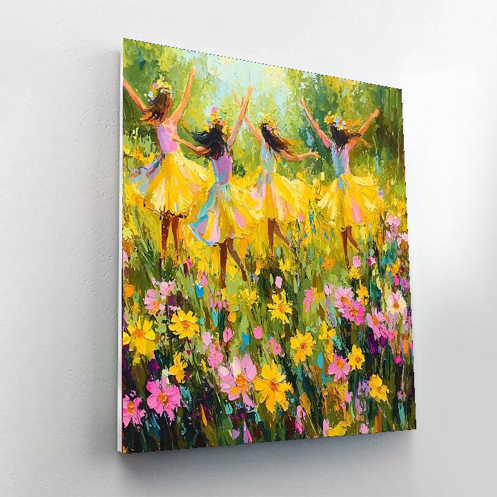 Meadow Dance With Mom DIY Paint By Numbers