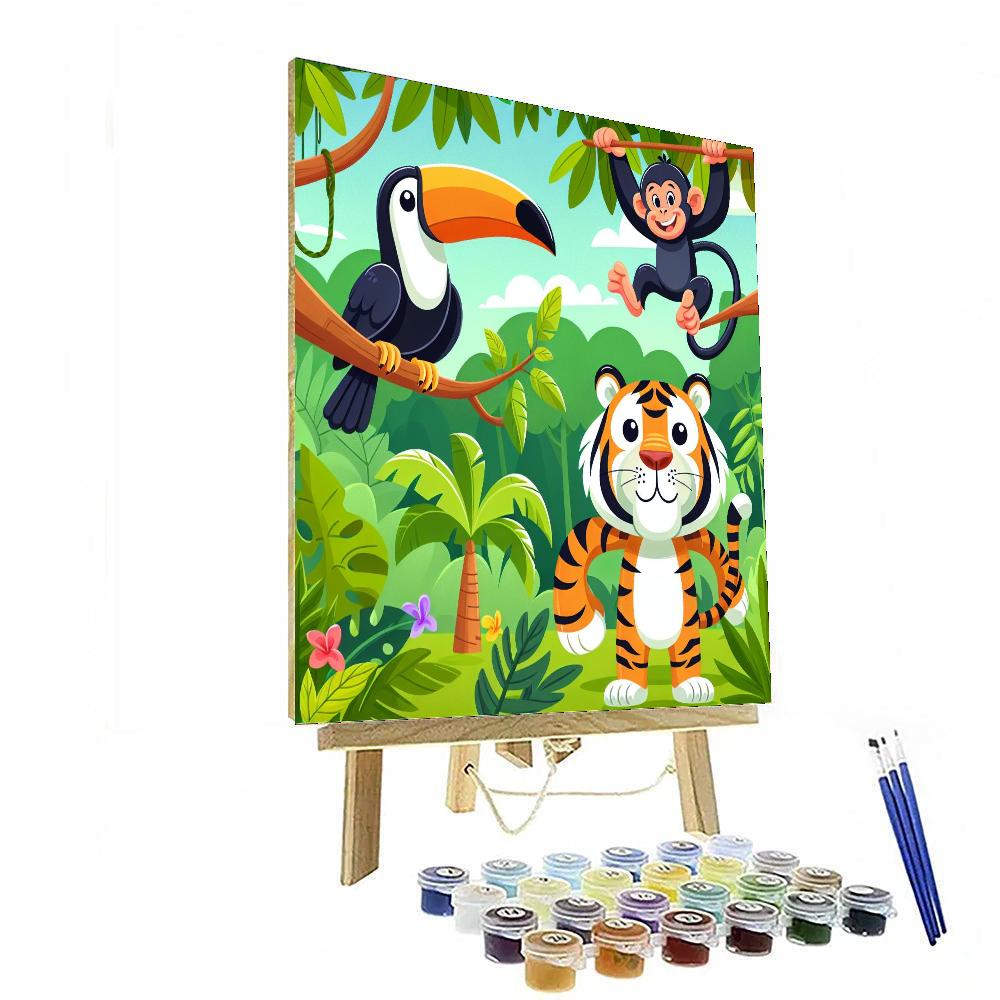 Eco Explorer's Jungle Painting By Numbers Kit