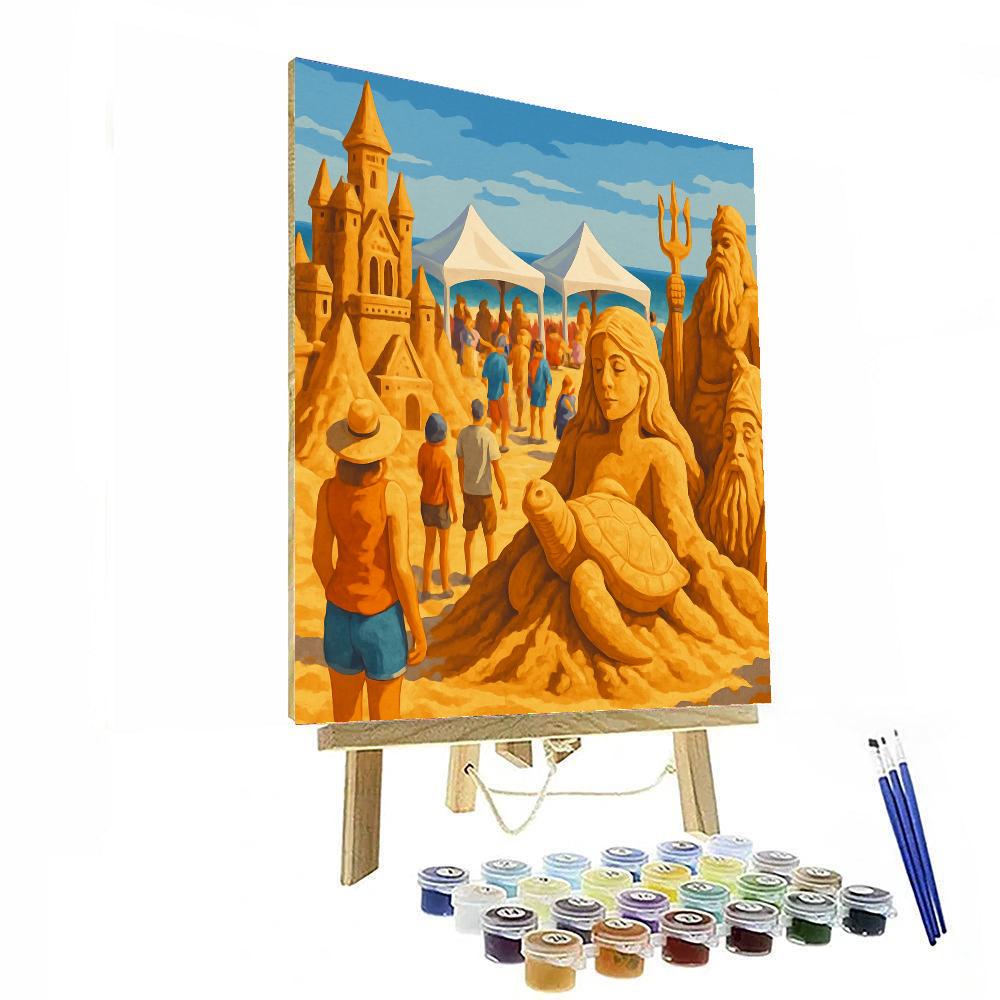 Sandfest - Port Aransas, Texas Paint By Numbers Art