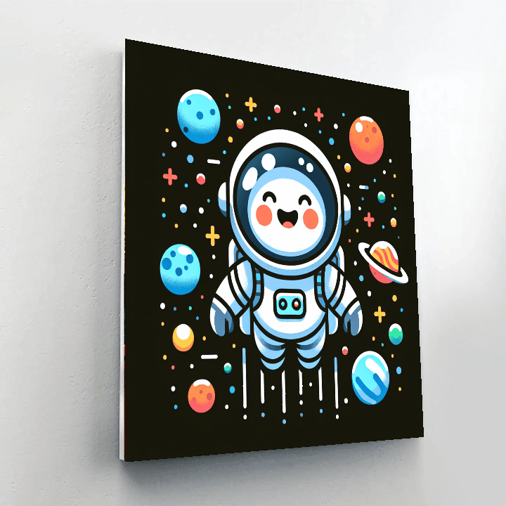 Daring Astronaut Adventure Number Painting