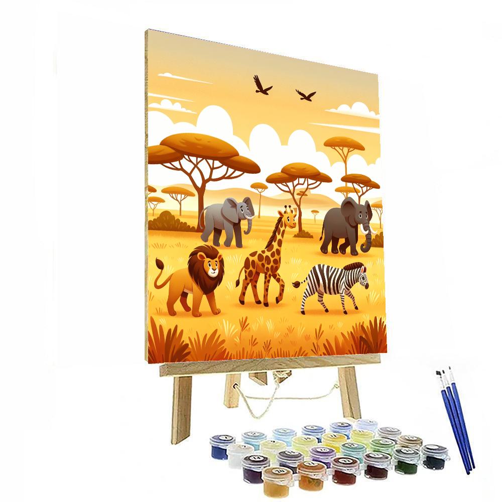 Wild Safari Wonders Paint By Color