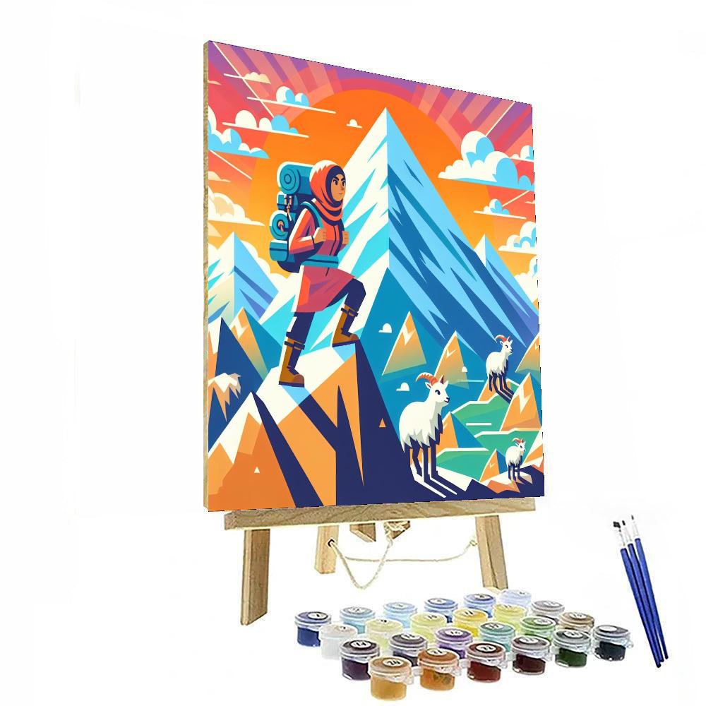Mystical Mountain Quest Painting Number Kit
