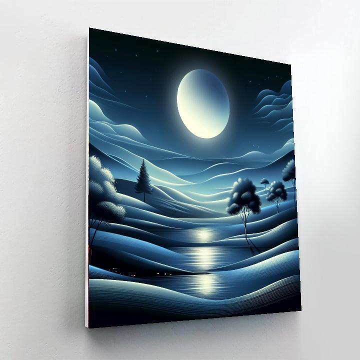 Mysterious Moonlit Night Paint By Numbers Kits
