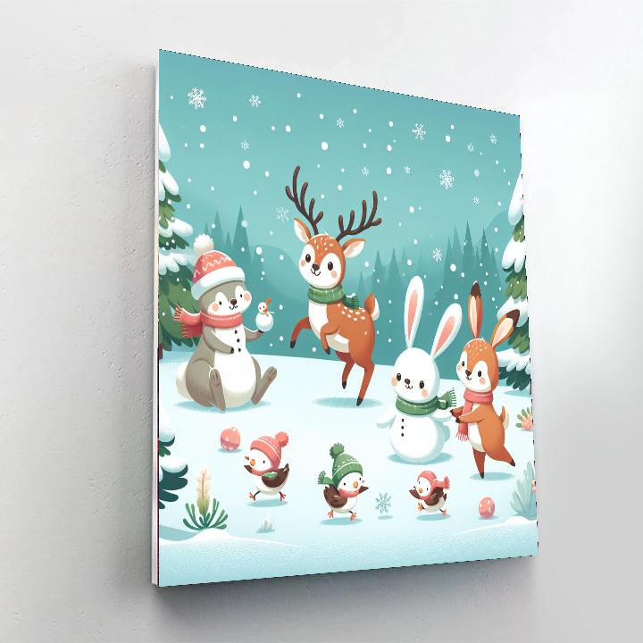 Frosty Frolic Paint By Numbers Kits