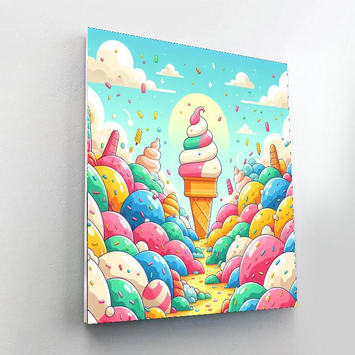 Magical Ice Cream Land Numbered Painting Kits