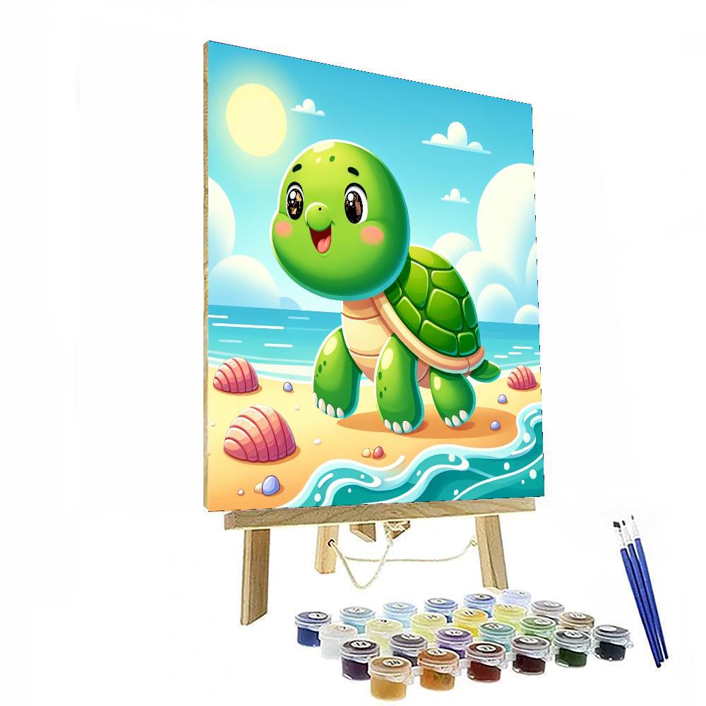 Friendly Turtle Numbered Painting Kits
