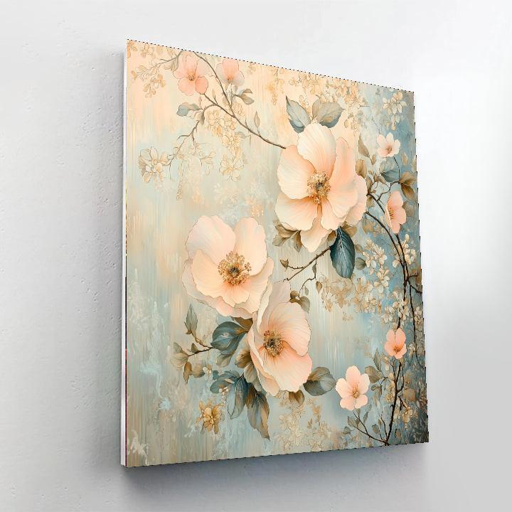 Alphonse Mucha Inspired Ethereal Garden Elegance  Paint By Numbers