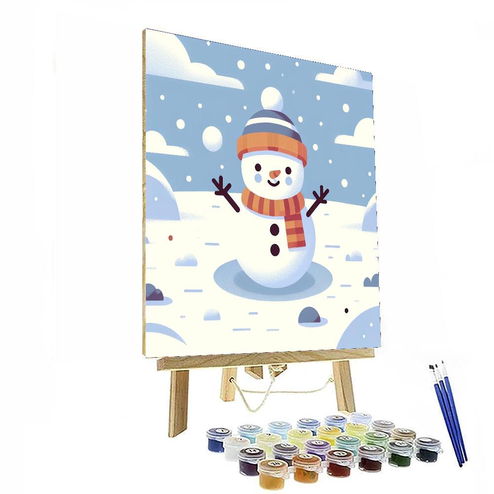 Snowman's Winter Fun Numbered Painting Kits