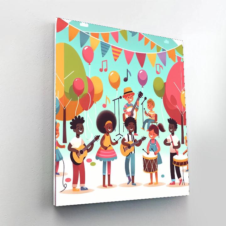 Music Festival DIY Paint By Numbers