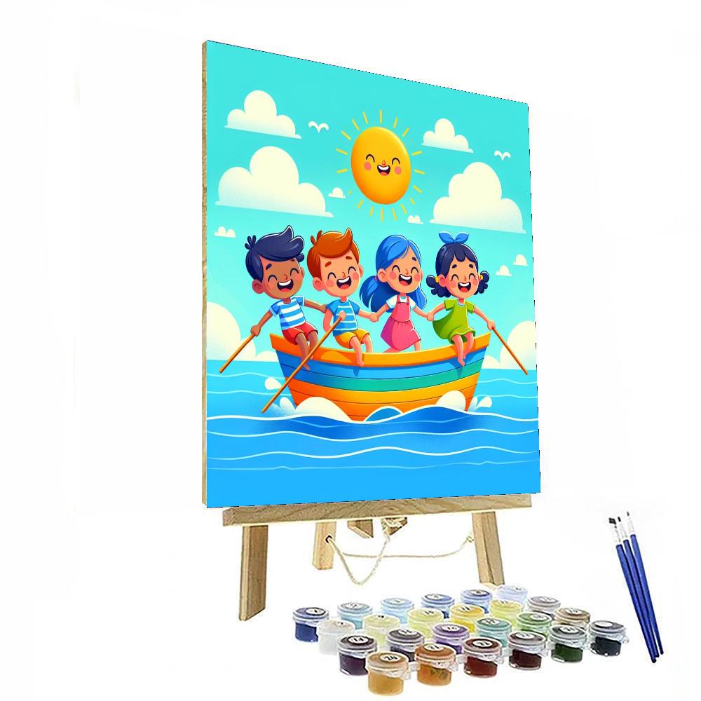 Sailing On A Sunny Day Paint By Numbers Art