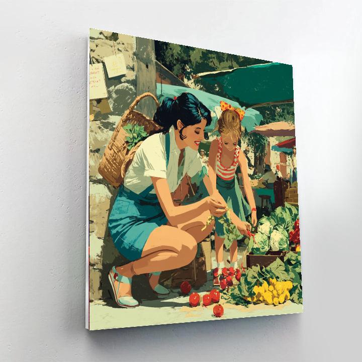 Mornings At The Market Paint By Numbers Kits