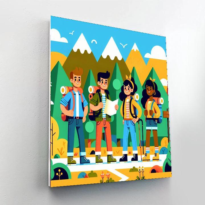 Daring Adventure Seekers Paint By Number