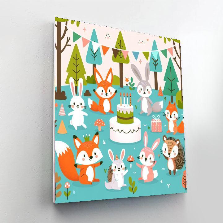 Woodland Animal Party Paint By Number
