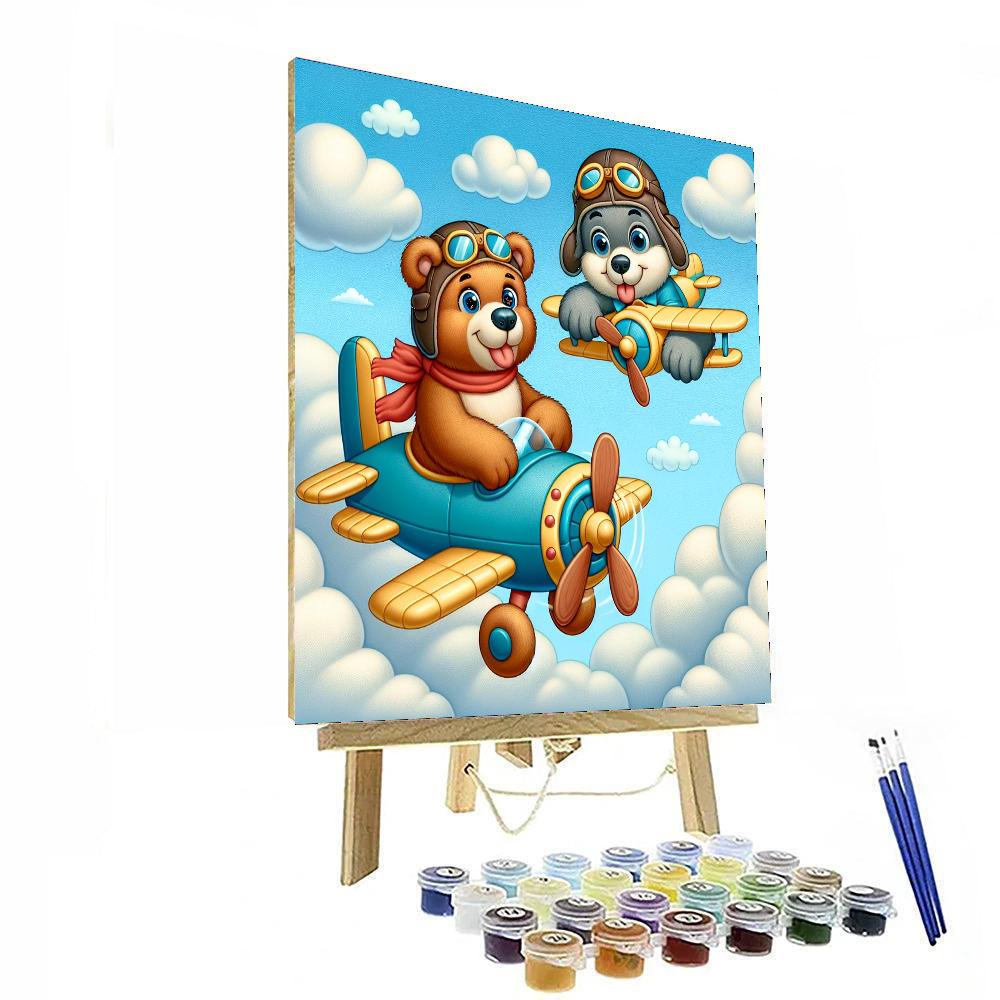 Adorable Aviators Numbered Painting Kits