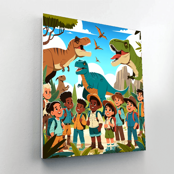 Dino Explorer's Journey Paint By Numbers Kits