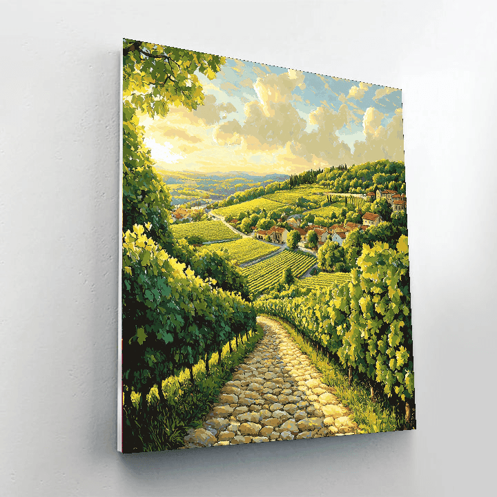 Paul Cezanne Inspired Post-Impressionist Vineyard Retreat  Paint By Numbers Kits