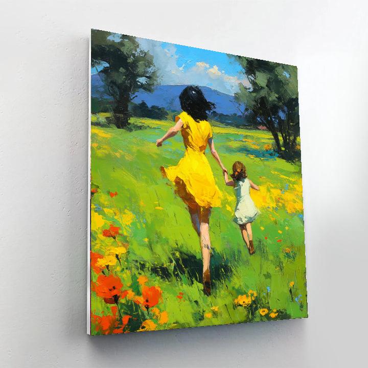 Playful Meadow Dance Paint By Color