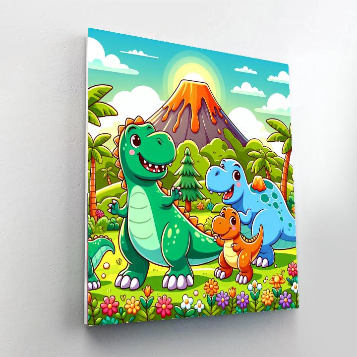 Dinosaur Playtime Paint By Numbers Kits