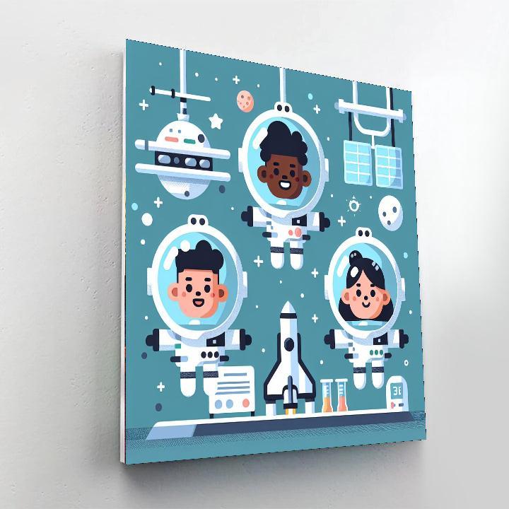 Space Station Excursion Numbered Painting Kits