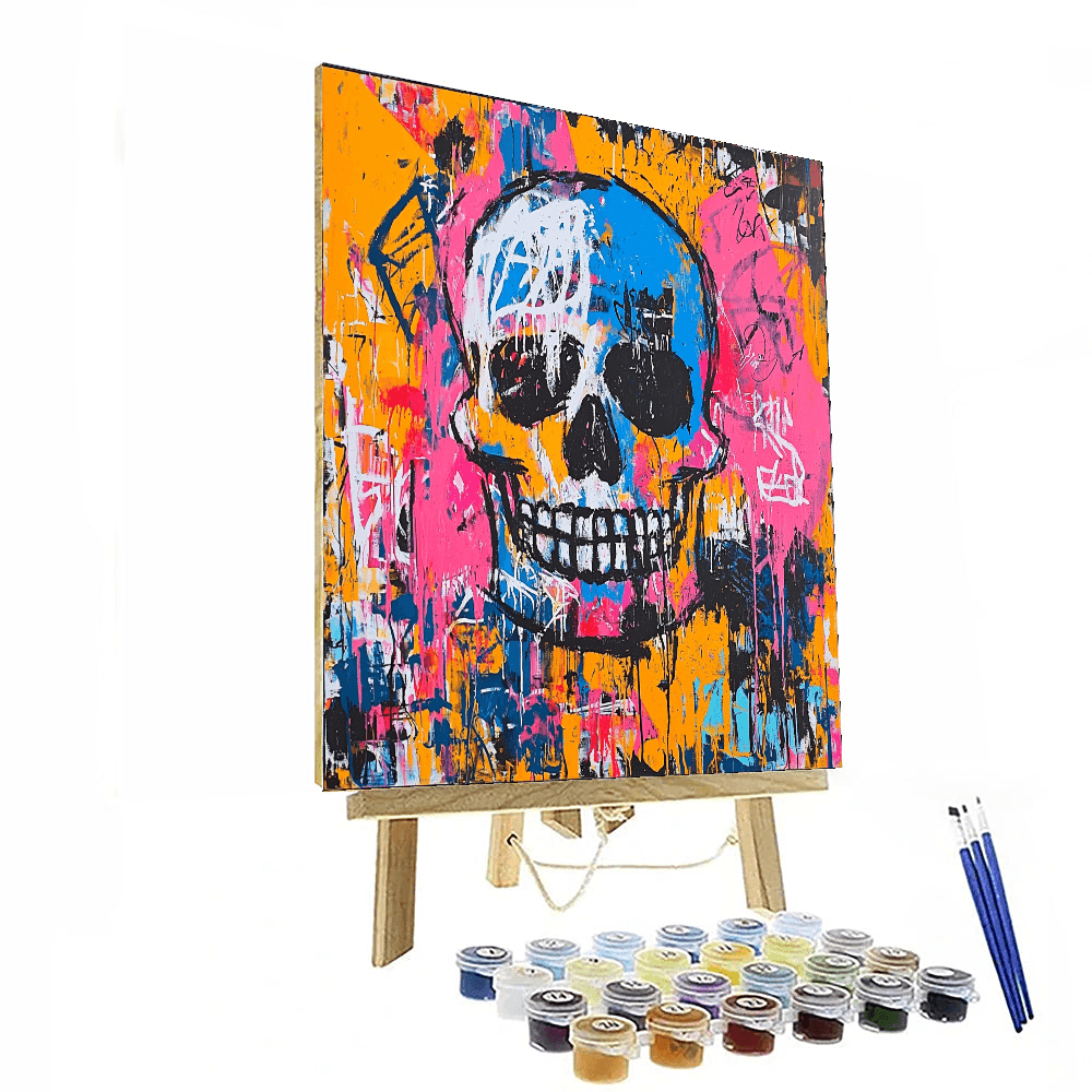 Jean-Michel Basquiat Inspired Basquiat's Urban Rhythms  Painting By Numbers Kit
