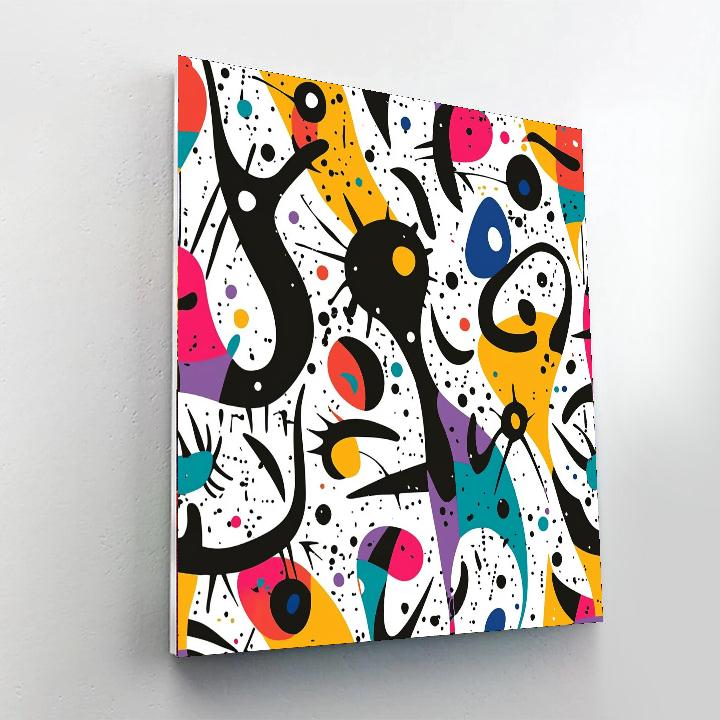 Joan Miró Inspired Imaginary Creatures  Paint By Color