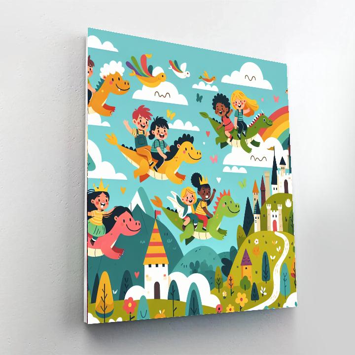 Mighty Dragon Defenders DIY Paint By Numbers