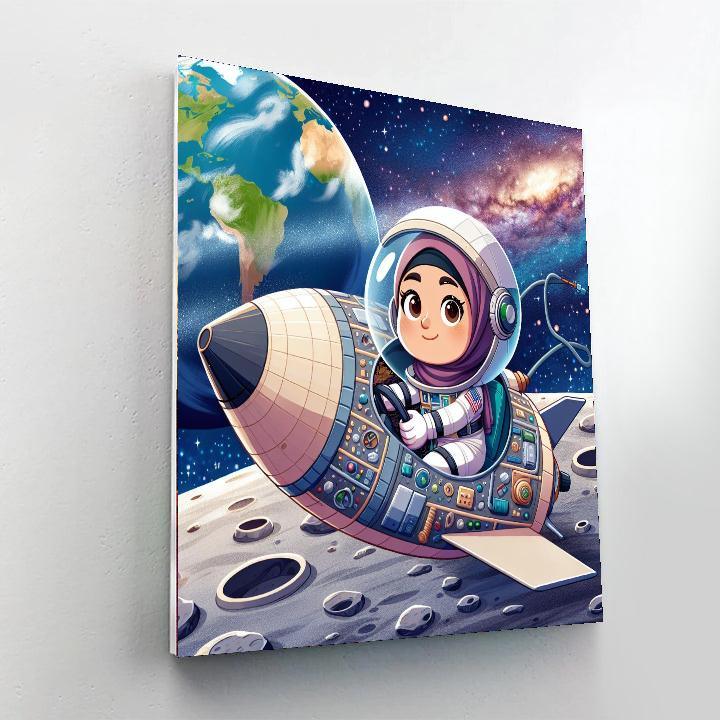 Lunar Voyage DIY Paint By Numbers