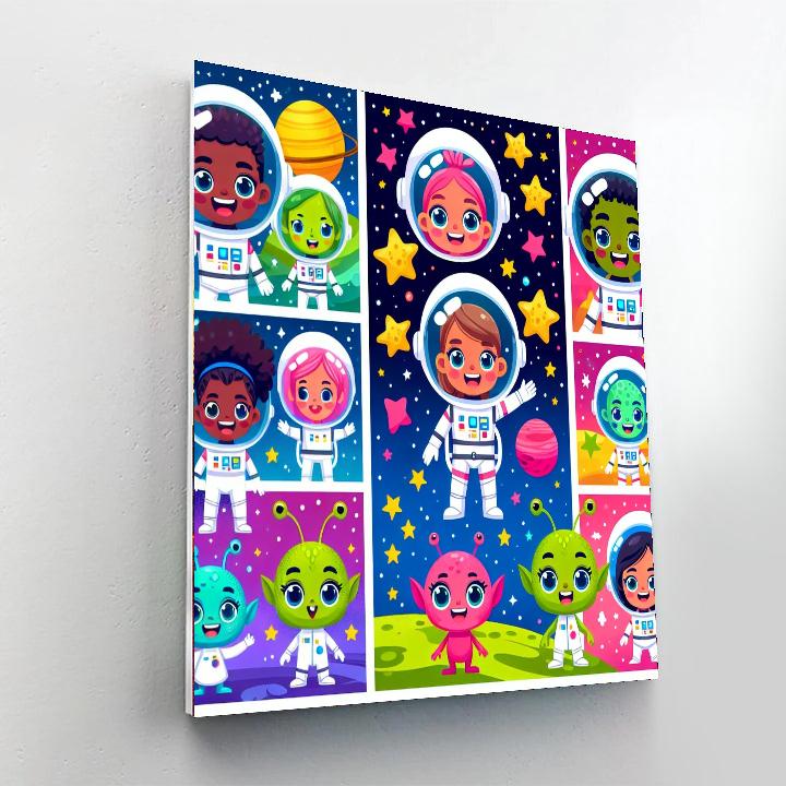 The Magical Space Journey DIY Paint By Numbers