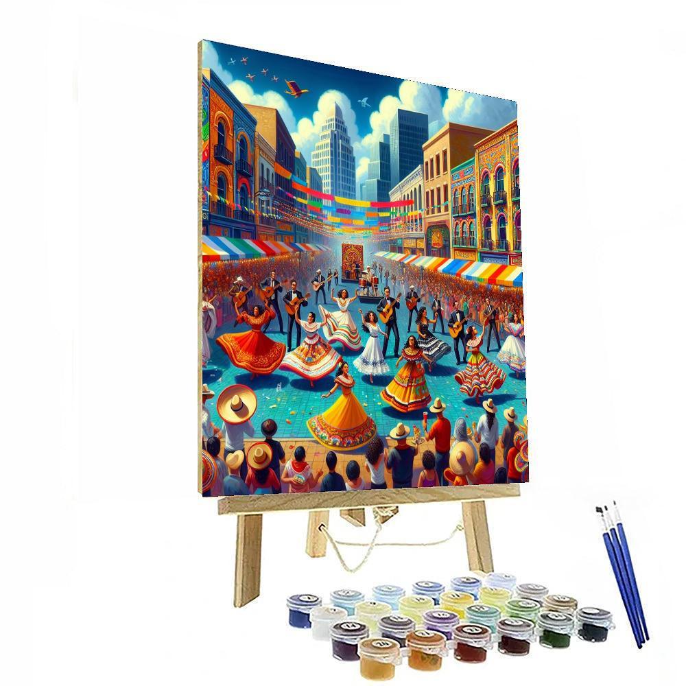 Santiago A Mil - Chile Painting By Numbers Kit