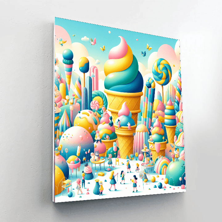 Whimsical Ice Cream Land Paint By Numbers Kits