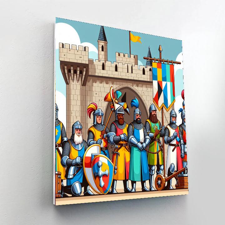 Castle Siege And Conquer Number Painting