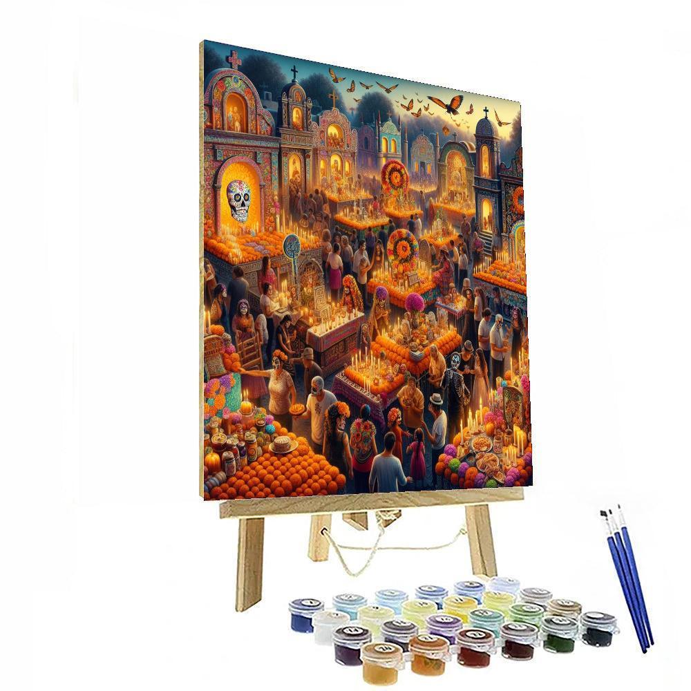 Dia De Los Muertos Festival - Oaxaca Numbered Painting Kits