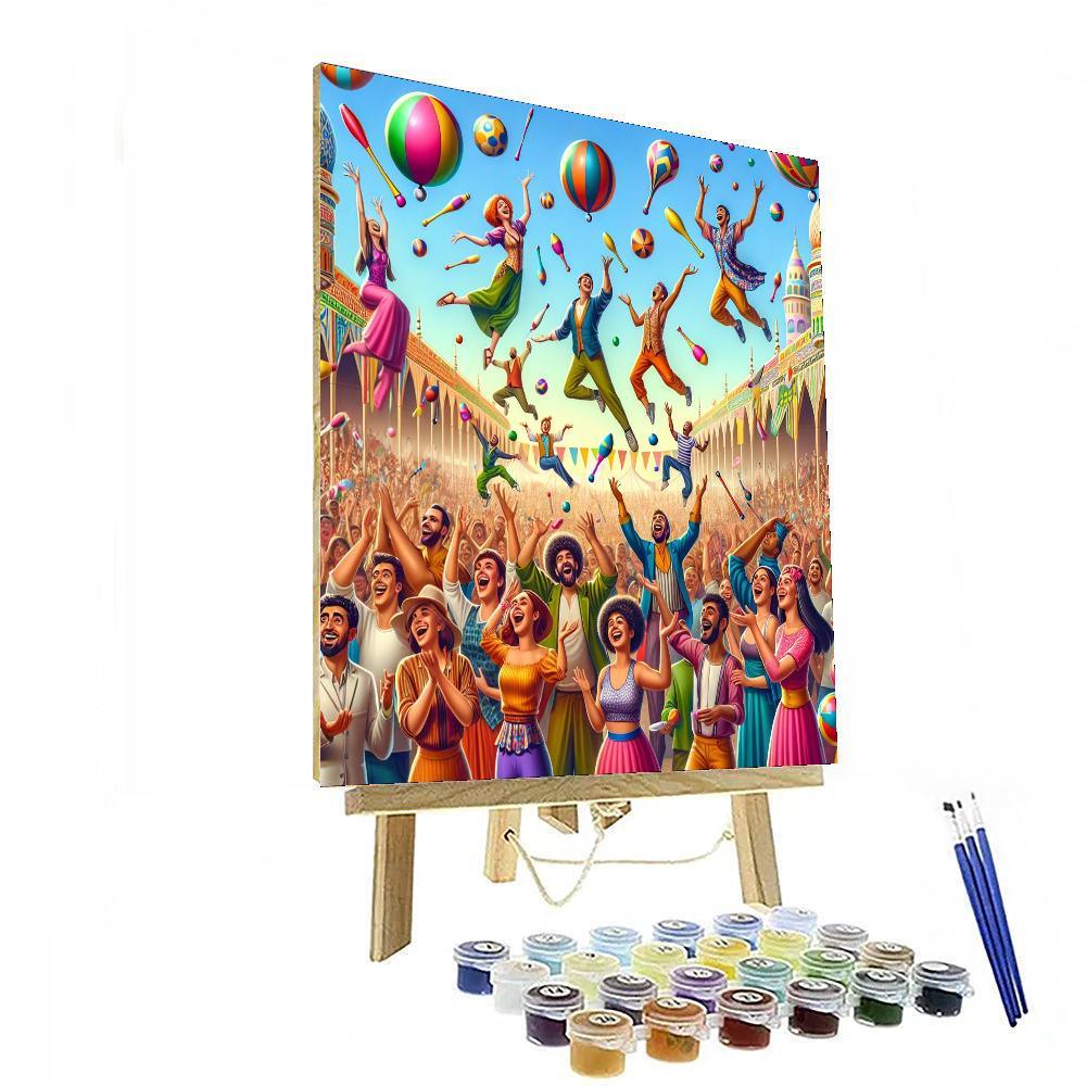 Juggling Festival Painting By Numbers Kit