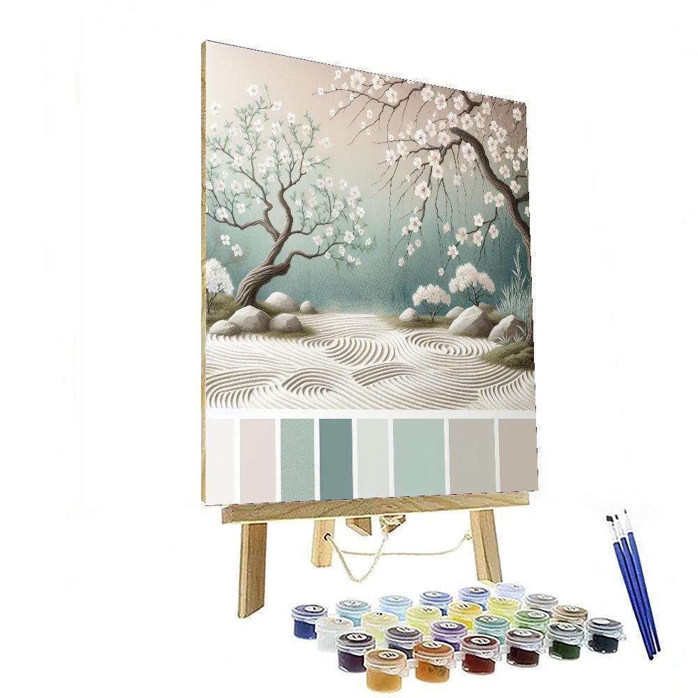 Peaceful Zen Garden Bliss Painting Number Kit