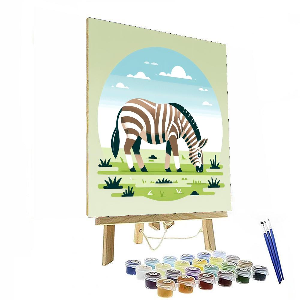 Quirky Quagga Paint By Numbers Art