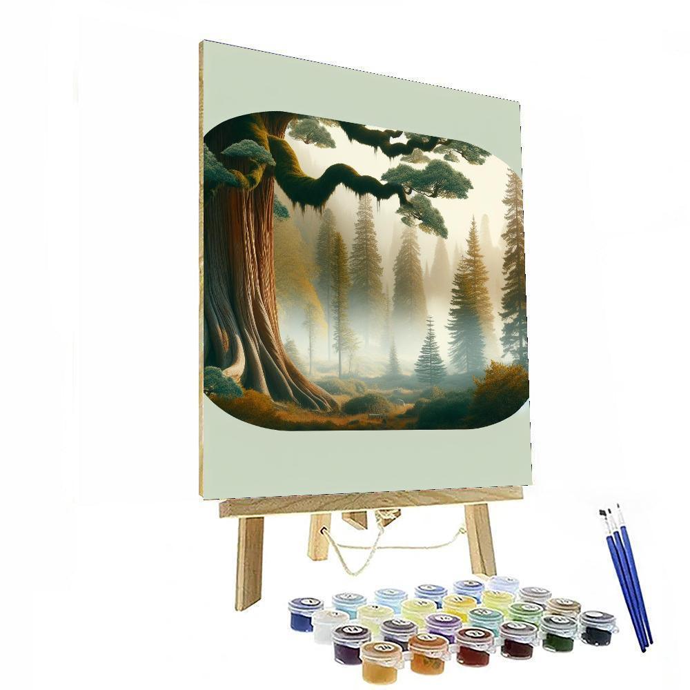 Forest Whispers Retreat Number Painting