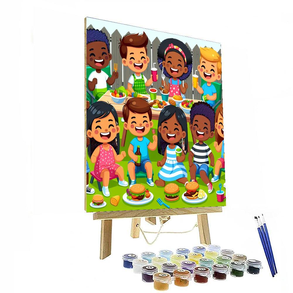 Sunny Summer Bbq Paint By Numbers Art