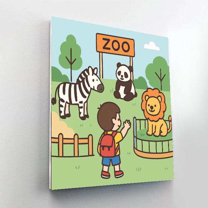 Zoo Adventure Exploration Paint By Numbers