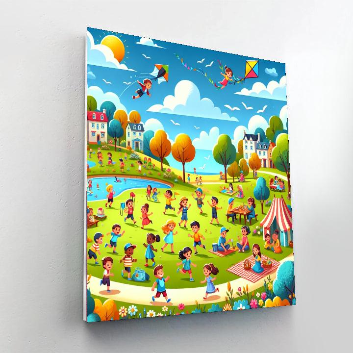 Sunny Park Fun Painting By Numbers Kit
