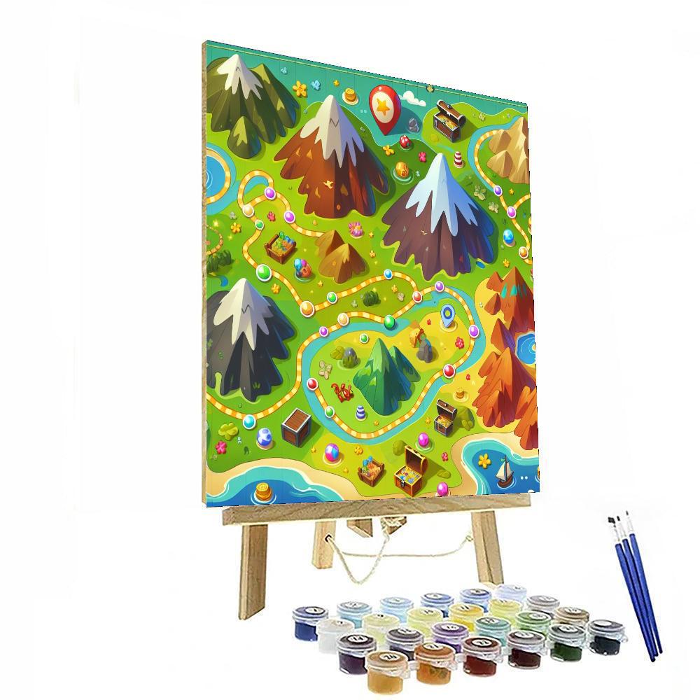 The Great Treasure Map DIY Paint By Numbers