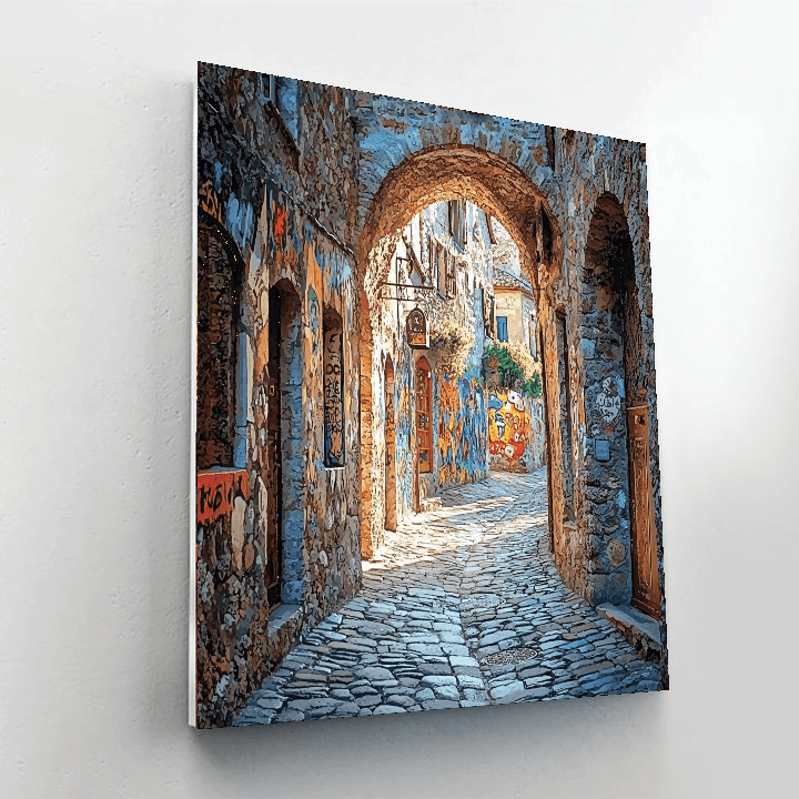 Lyon's Traboules - Lyon Painting Number Kit