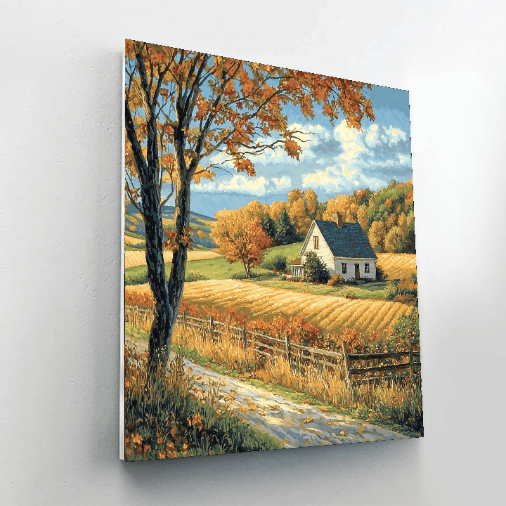 Grant Wood Inspired Rural Life  DIY Paint By Numbers